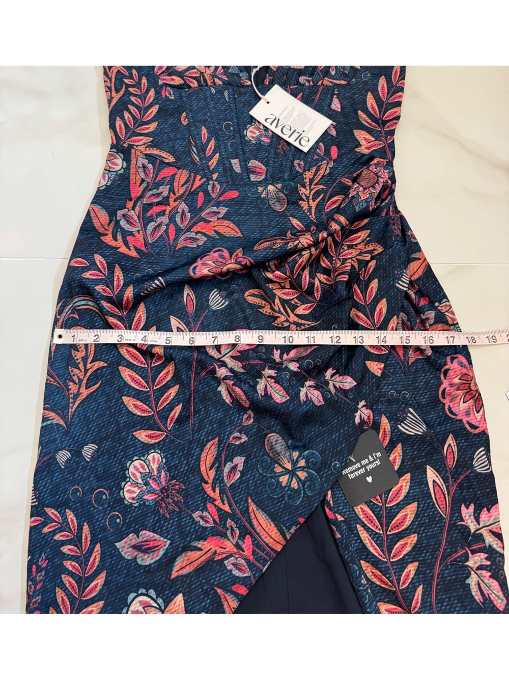 NWT Averie Halley Draped MIDI Dress S - Picture 9 of 9